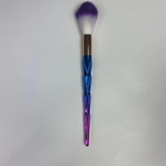 12 pc Rainbow Mermaid Diamond Point Make Up Brush Set - Picture 8 of 10